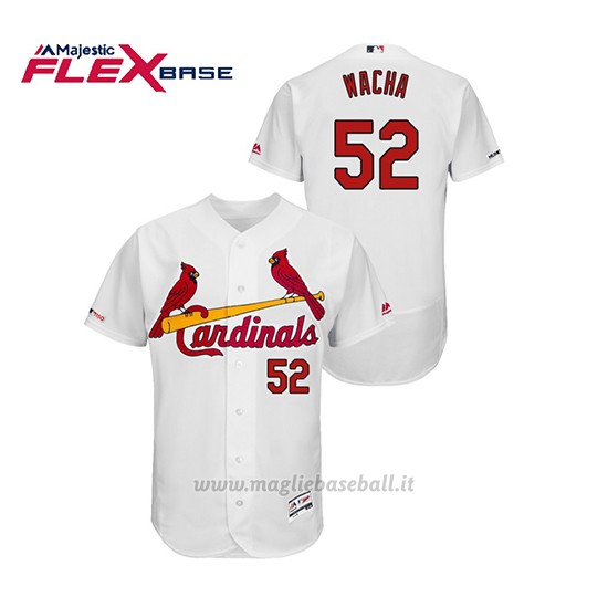 Maglia Baseball Uomo St. Louis Cardinals Michael Wacha 150th Aniversario Patch Flex Base Bianco